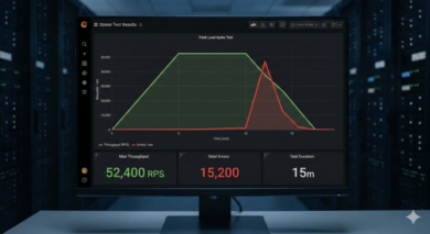 Server latency monitoring console
